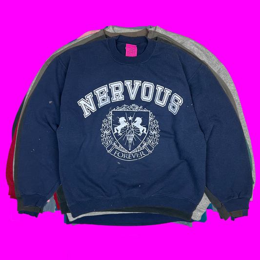 Nervous Mystery College Sweatshirts